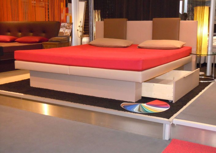 Split-Wasserbett-Lehne-Altwarmbüchen-Schublade 120cm